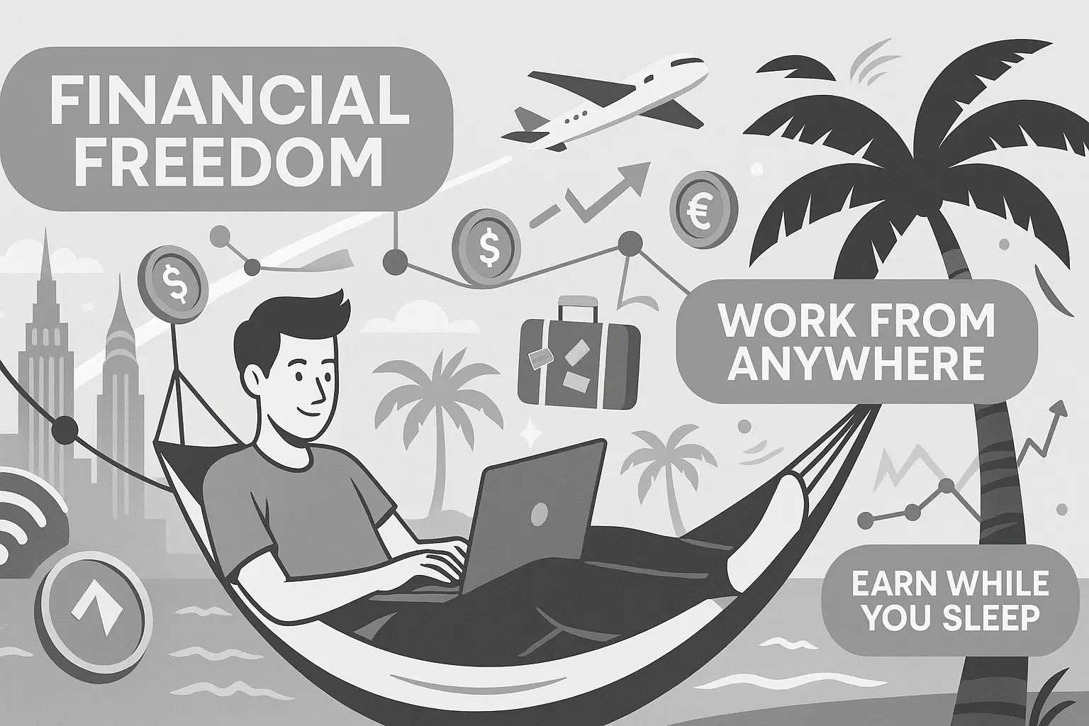Financial freedom digital nomad