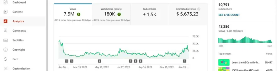 YouTube Subscriber Growth